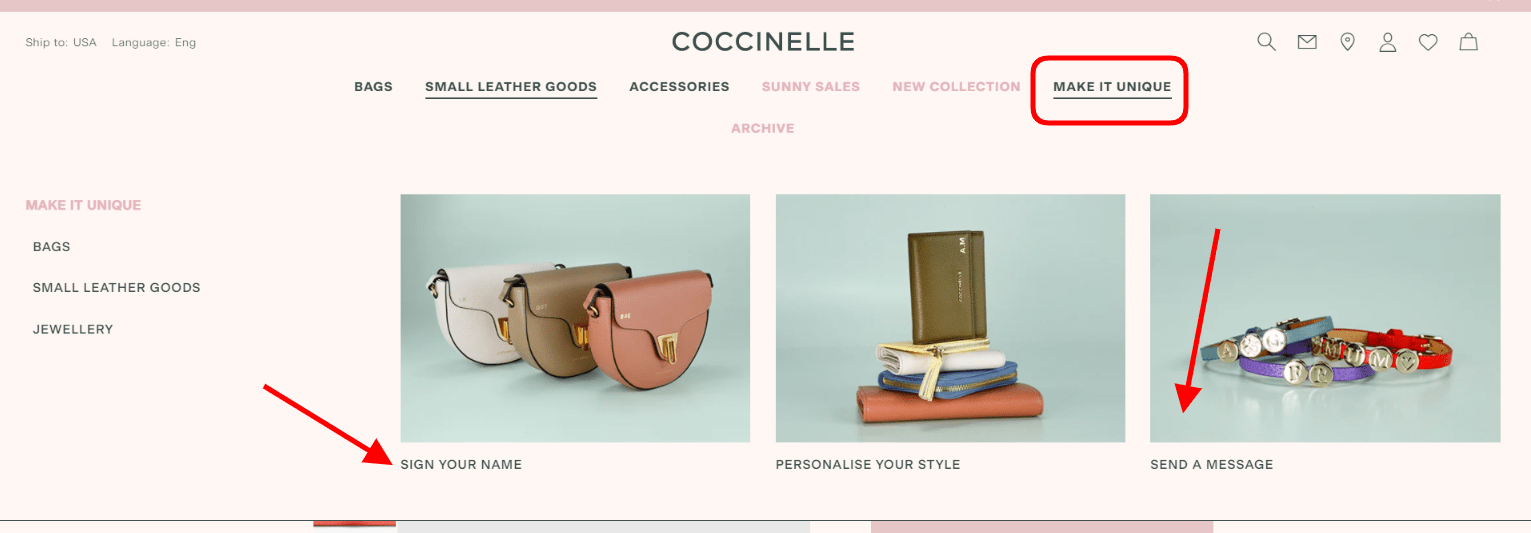 MakeIt Unique block on the Coccinelle website