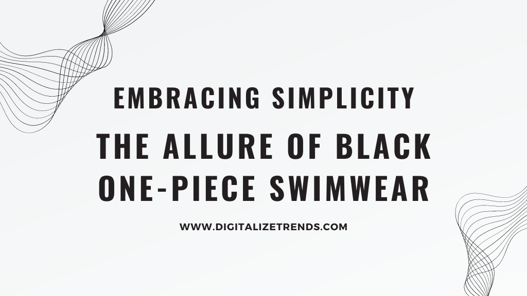Allure of Black One-Piece Swimwear